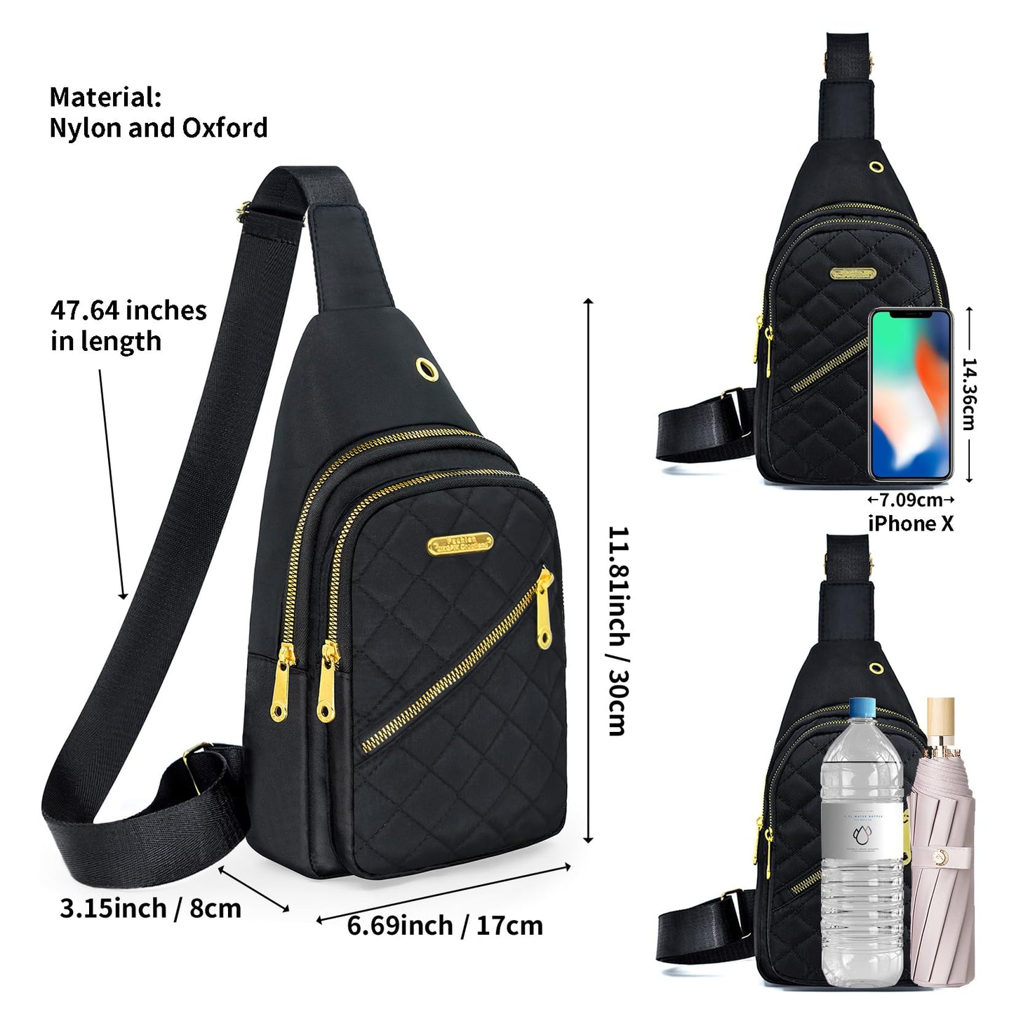 Small Sling Bag For Women Men Casual Crossbody Sling Backpack
