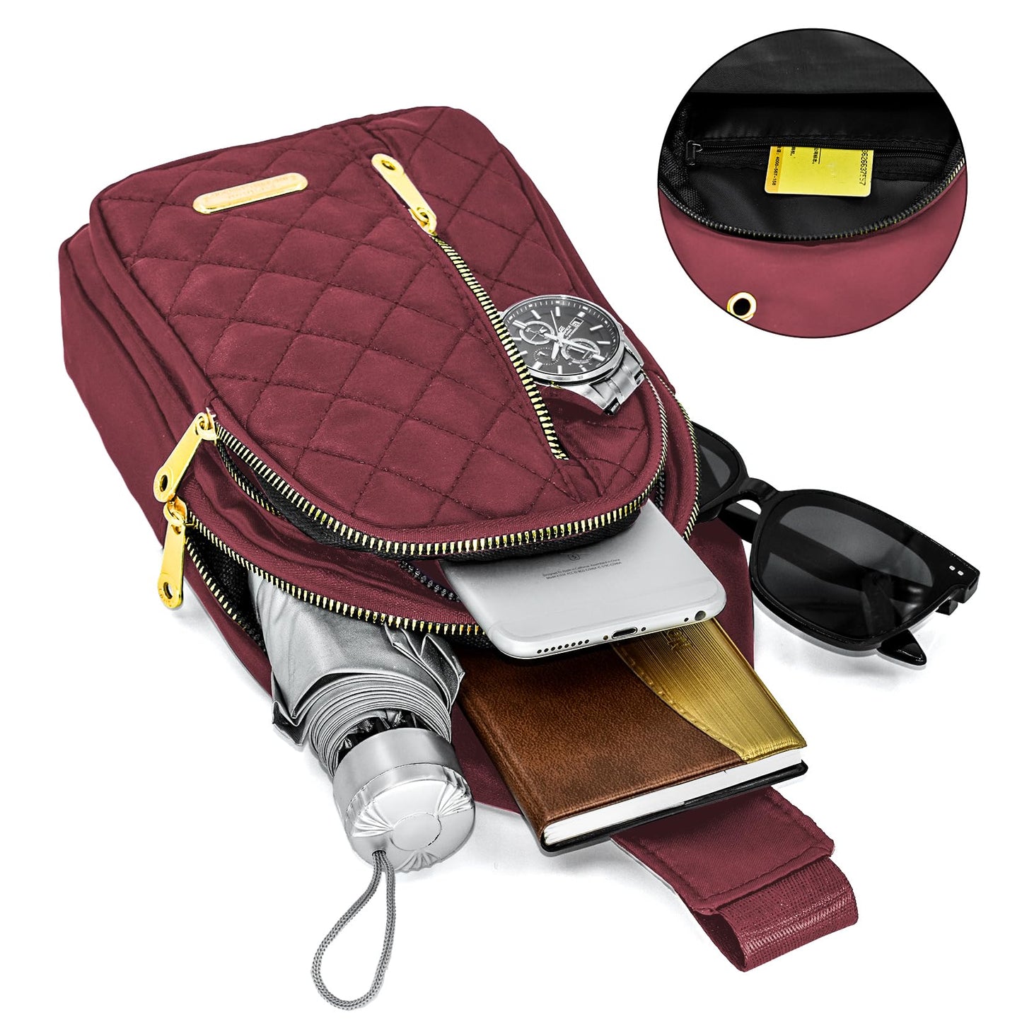 Small Sling Bag For Women Men Casual Crossbody Sling Backpack
