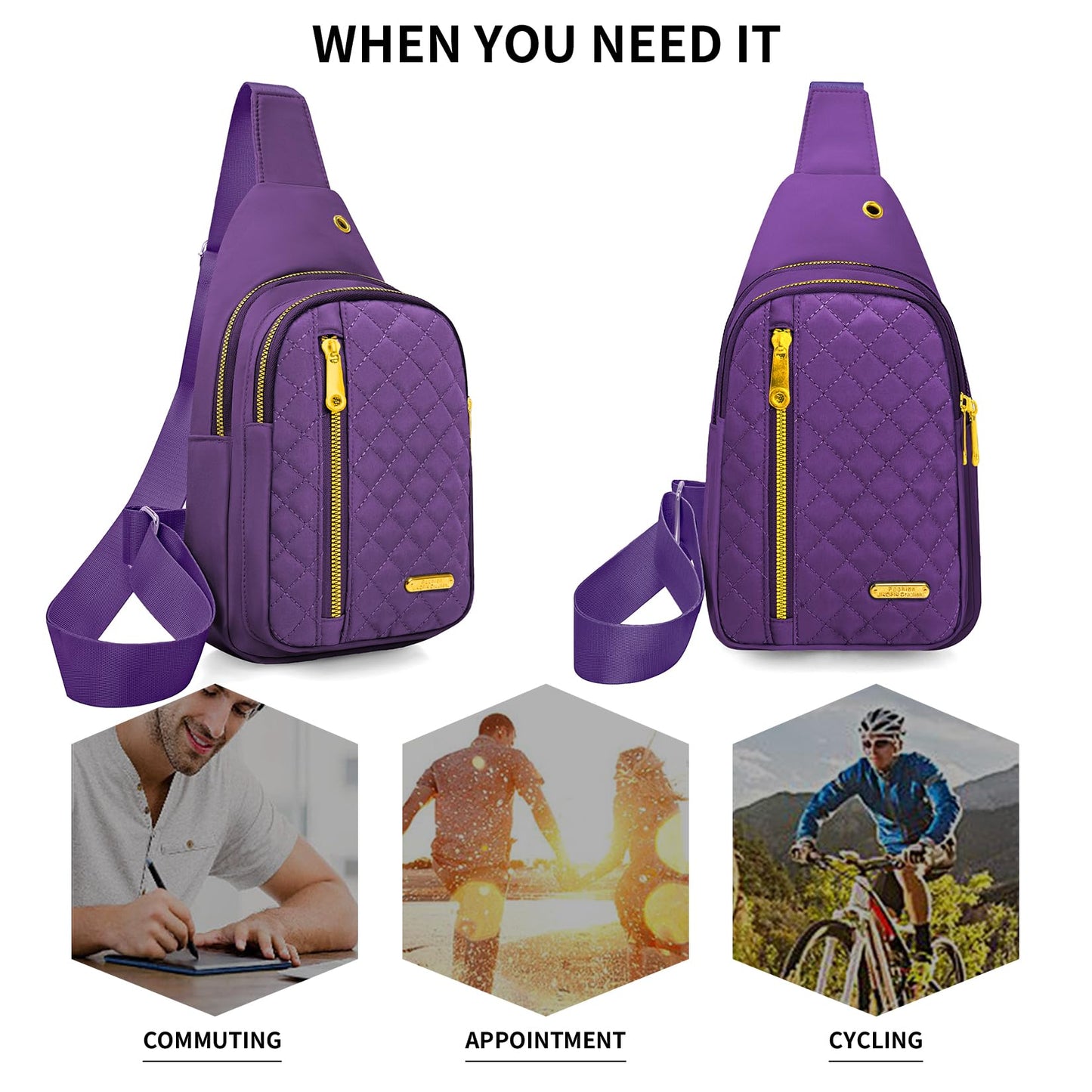 Small Sling Bag For Women Men Casual Crossbody Sling Backpack