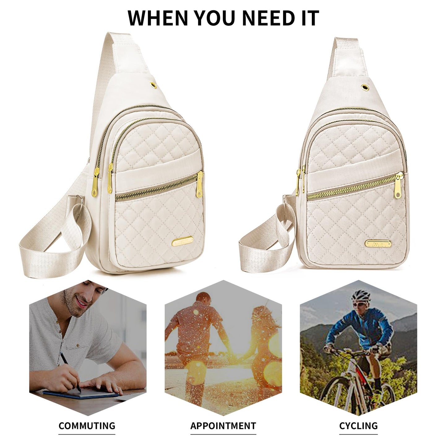 Small Sling Bag For Women Men Casual Crossbody Sling Backpack
