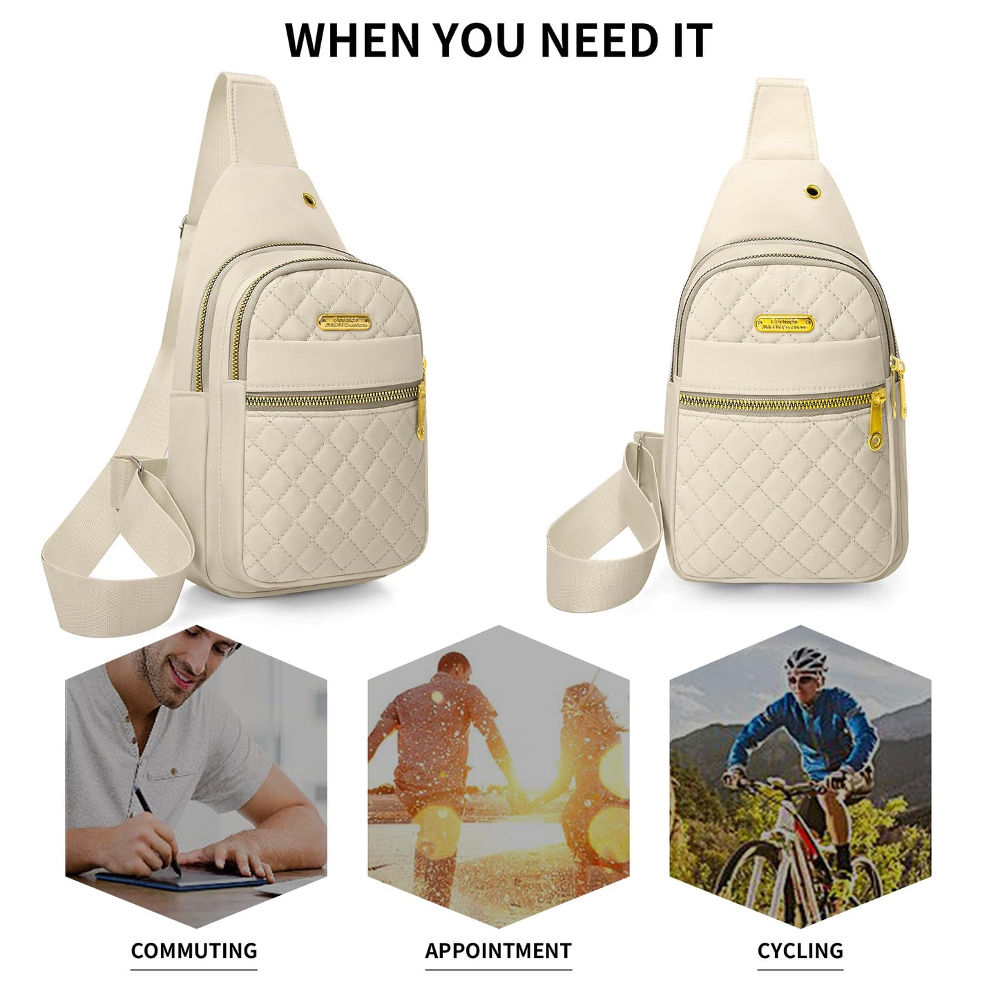 Small Sling Bag For Women Men Casual Crossbody Sling Backpack