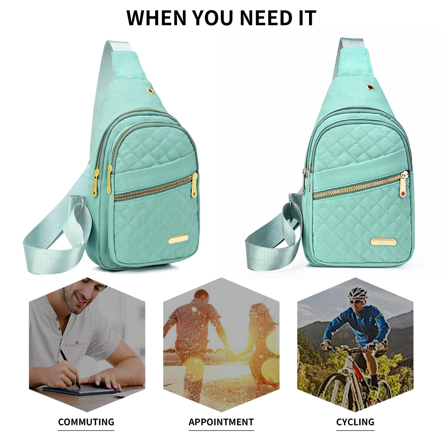Small Sling Bag For Women Men Casual Crossbody Sling Backpack