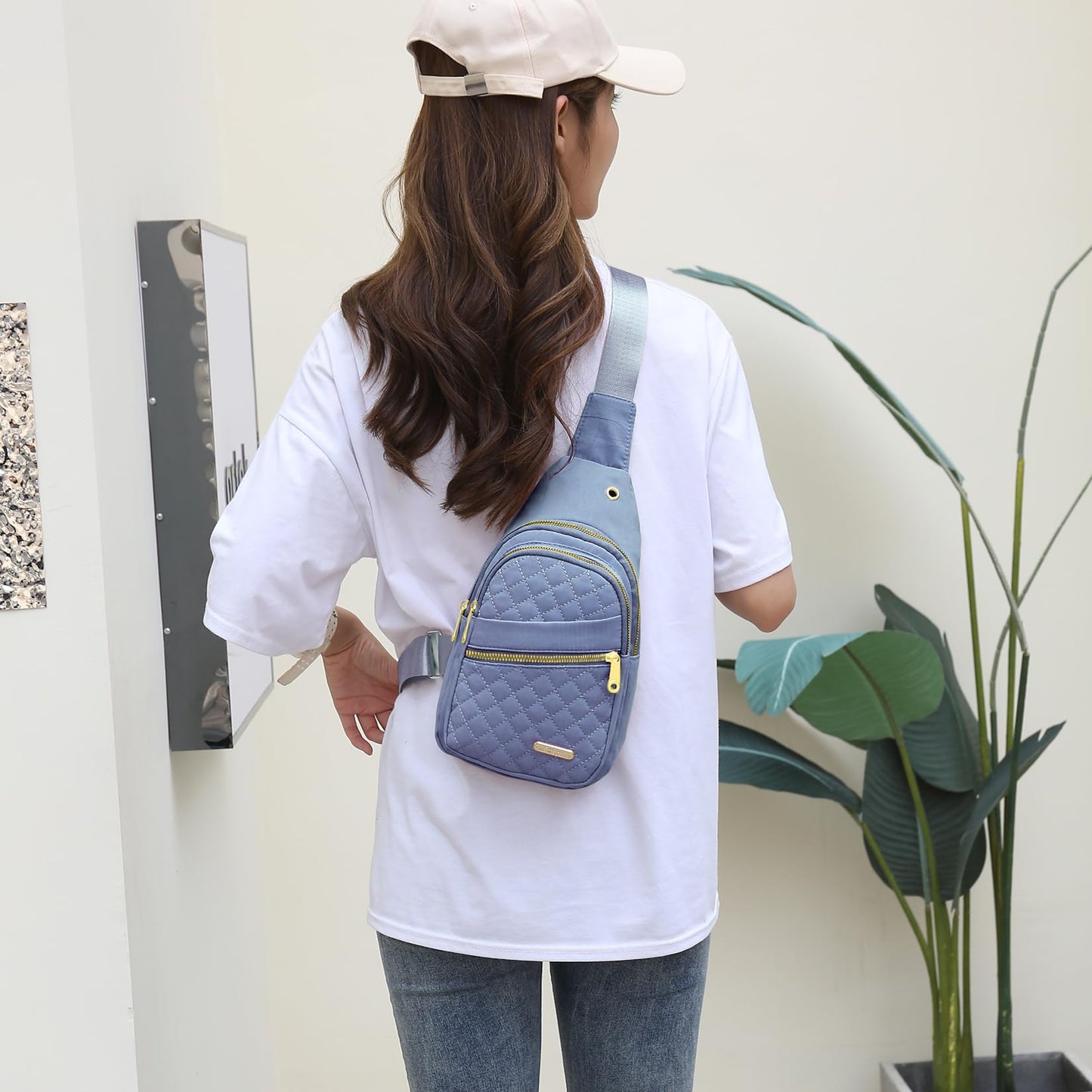 Small Sling Bag For Women Men Casual Crossbody Sling Backpack