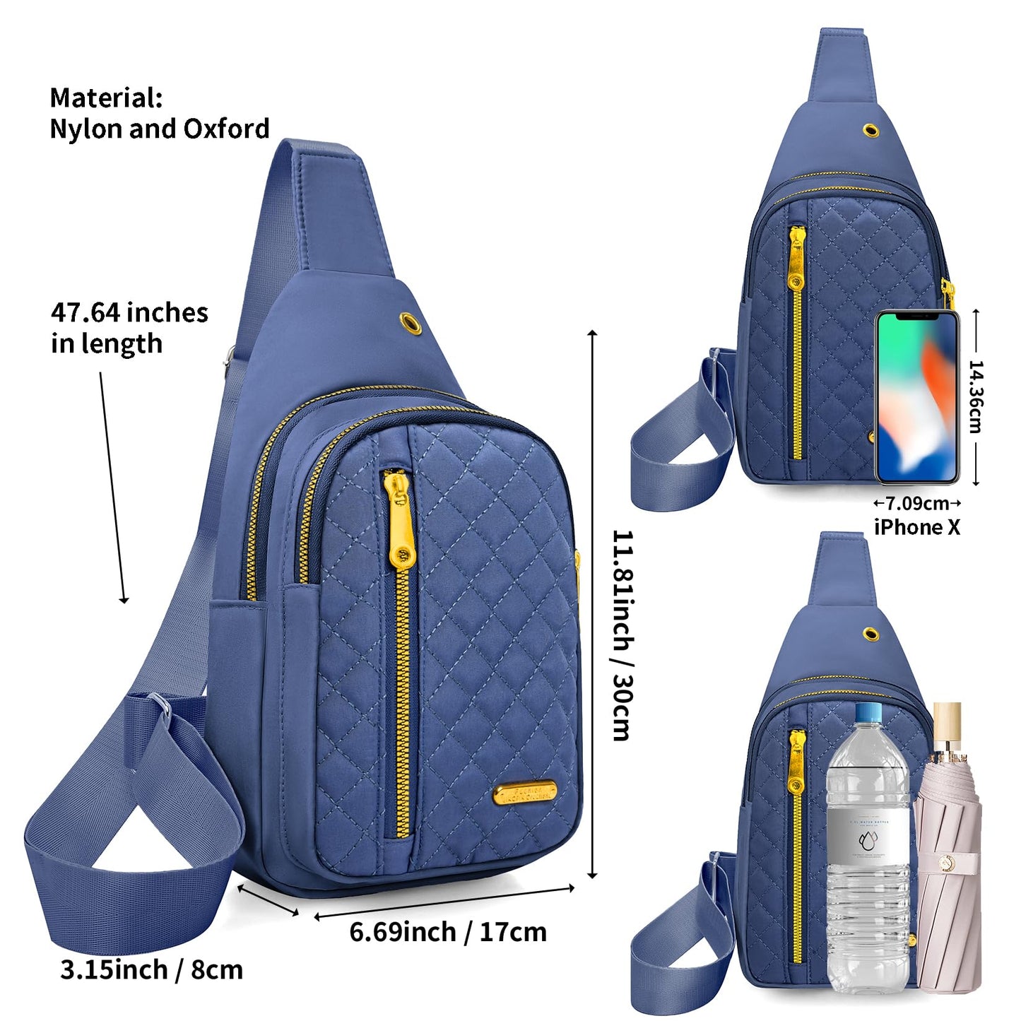 Small Sling Bag For Women Men Casual Crossbody Sling Backpack