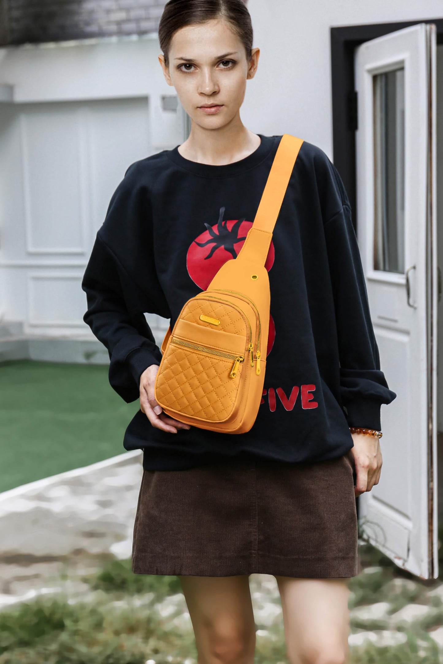 Small Sling Bag For Women Men Casual Crossbody Sling Backpack