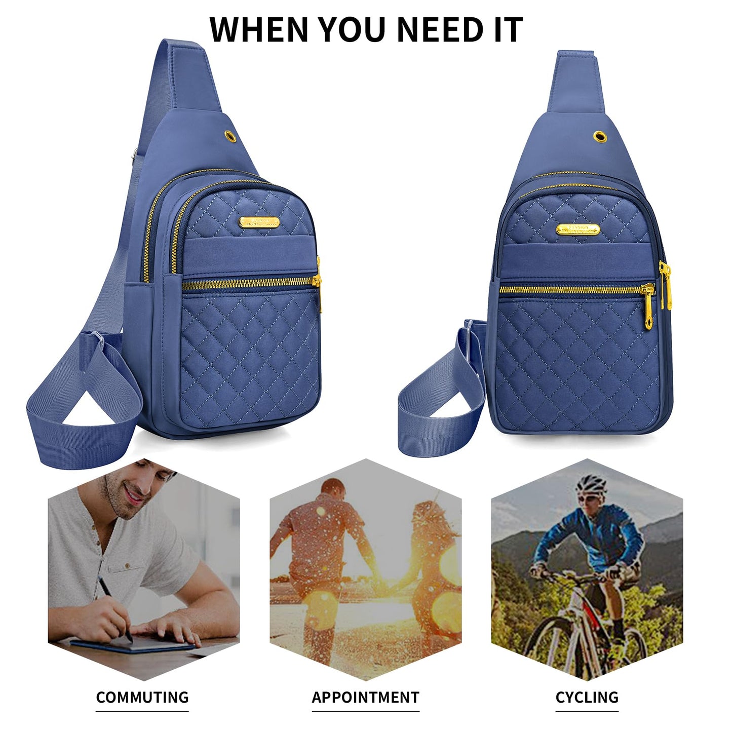 Small Sling Bag For Women Men Casual Crossbody Sling Backpack