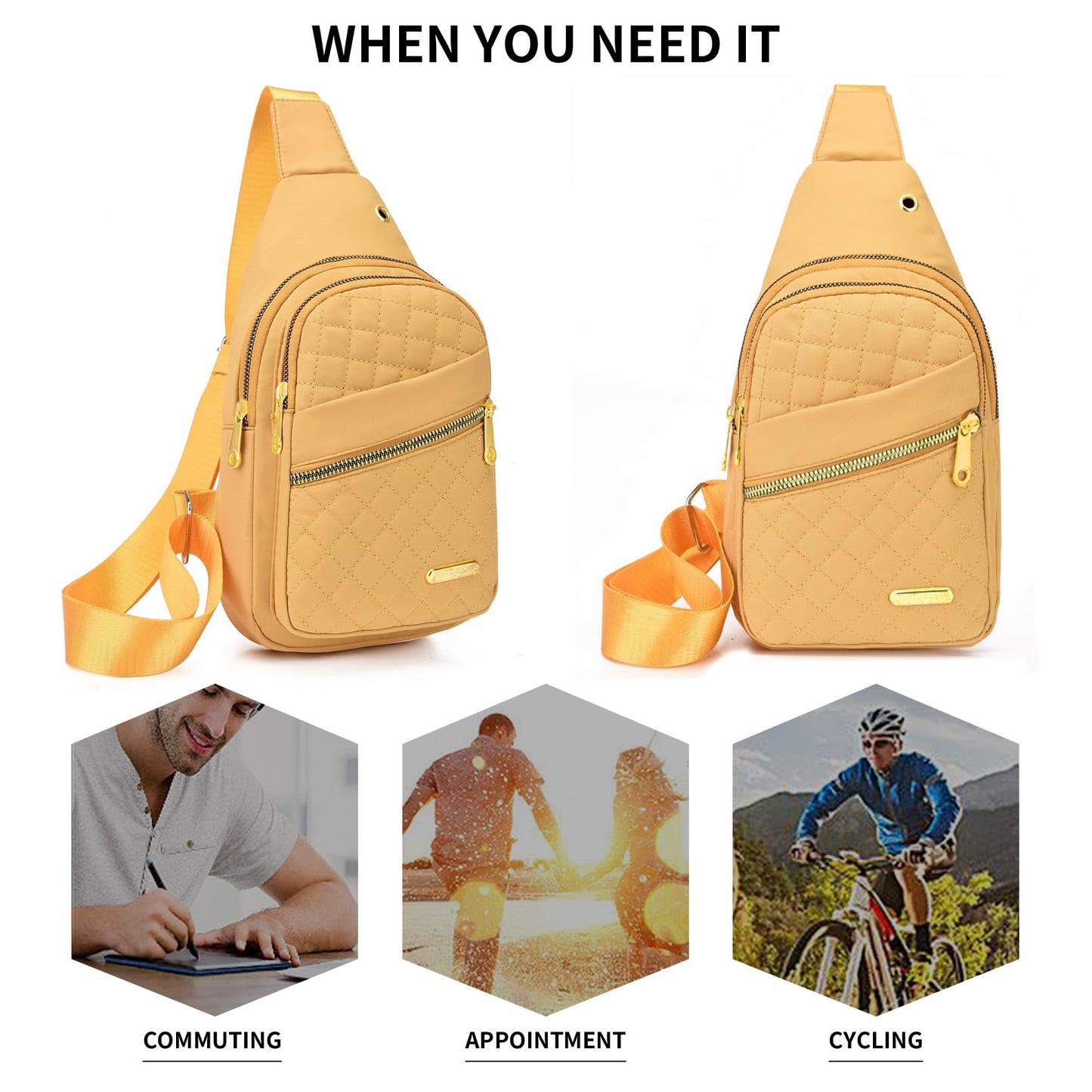 Small Sling Bag For Women Men Casual Crossbody Sling Backpack