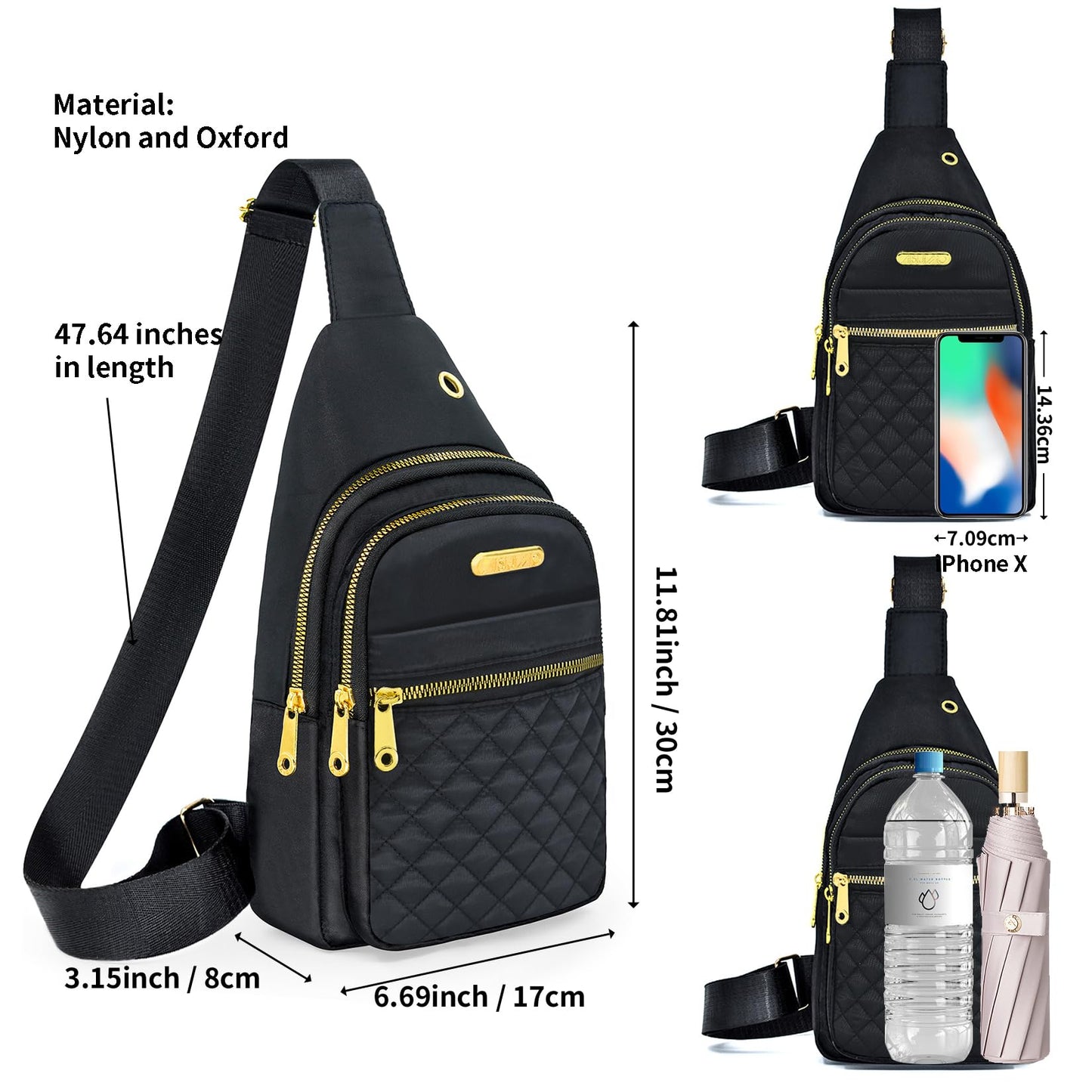 Small Sling Bag For Women Men Casual Crossbody Sling Backpack