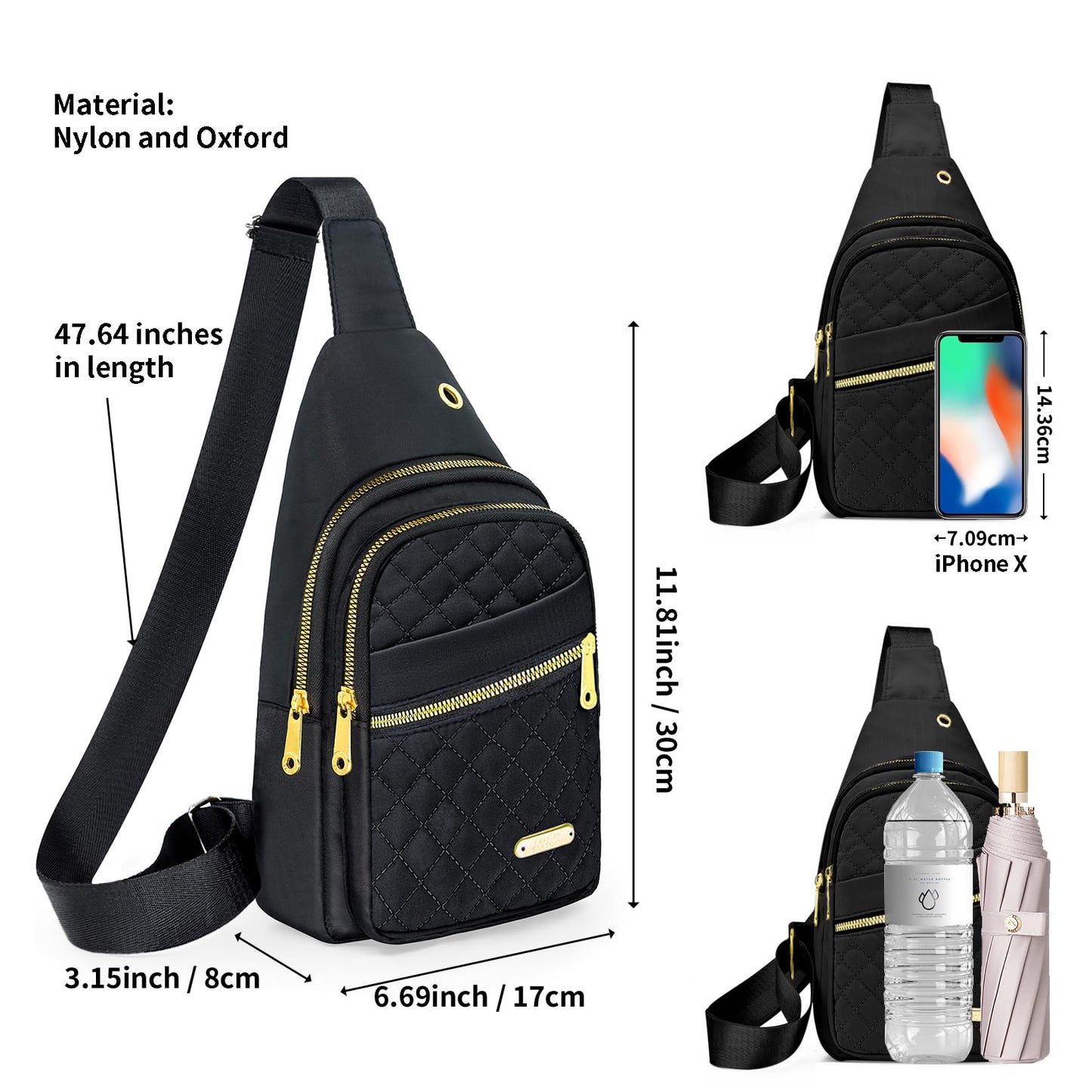 Small Sling Bag For Women Men Casual Crossbody Sling Backpack