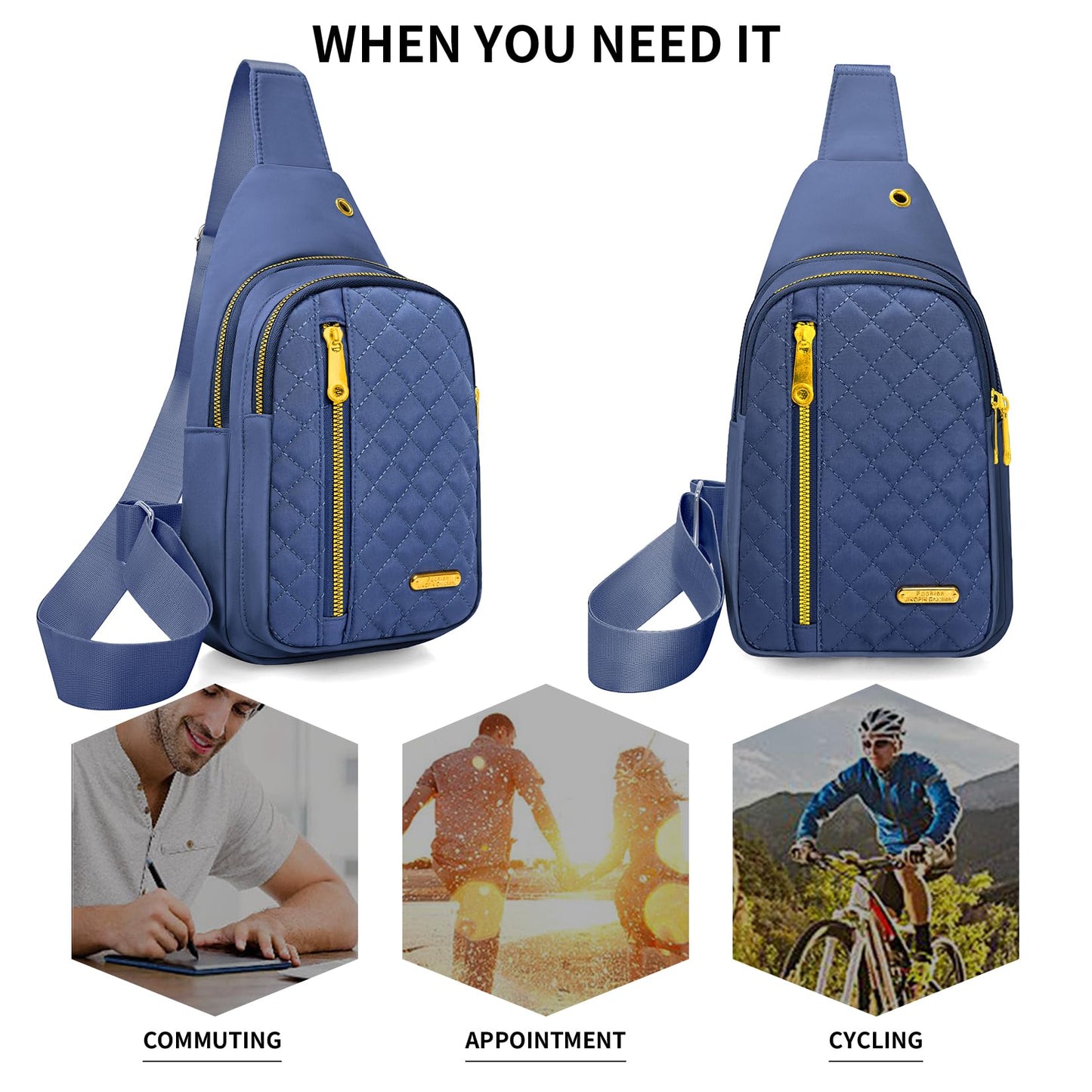 Small Sling Bag For Women Men Casual Crossbody Sling Backpack