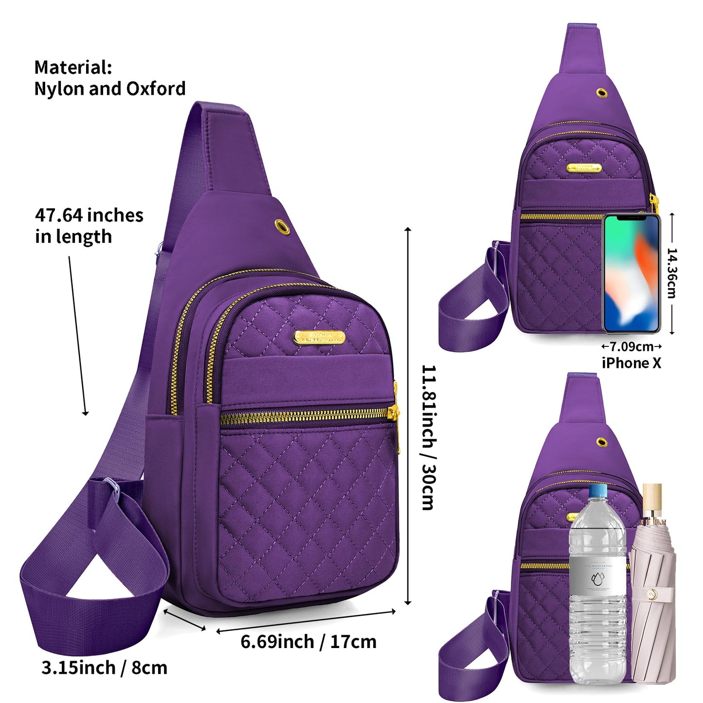 Small Sling Bag For Women Men Casual Crossbody Sling Backpack