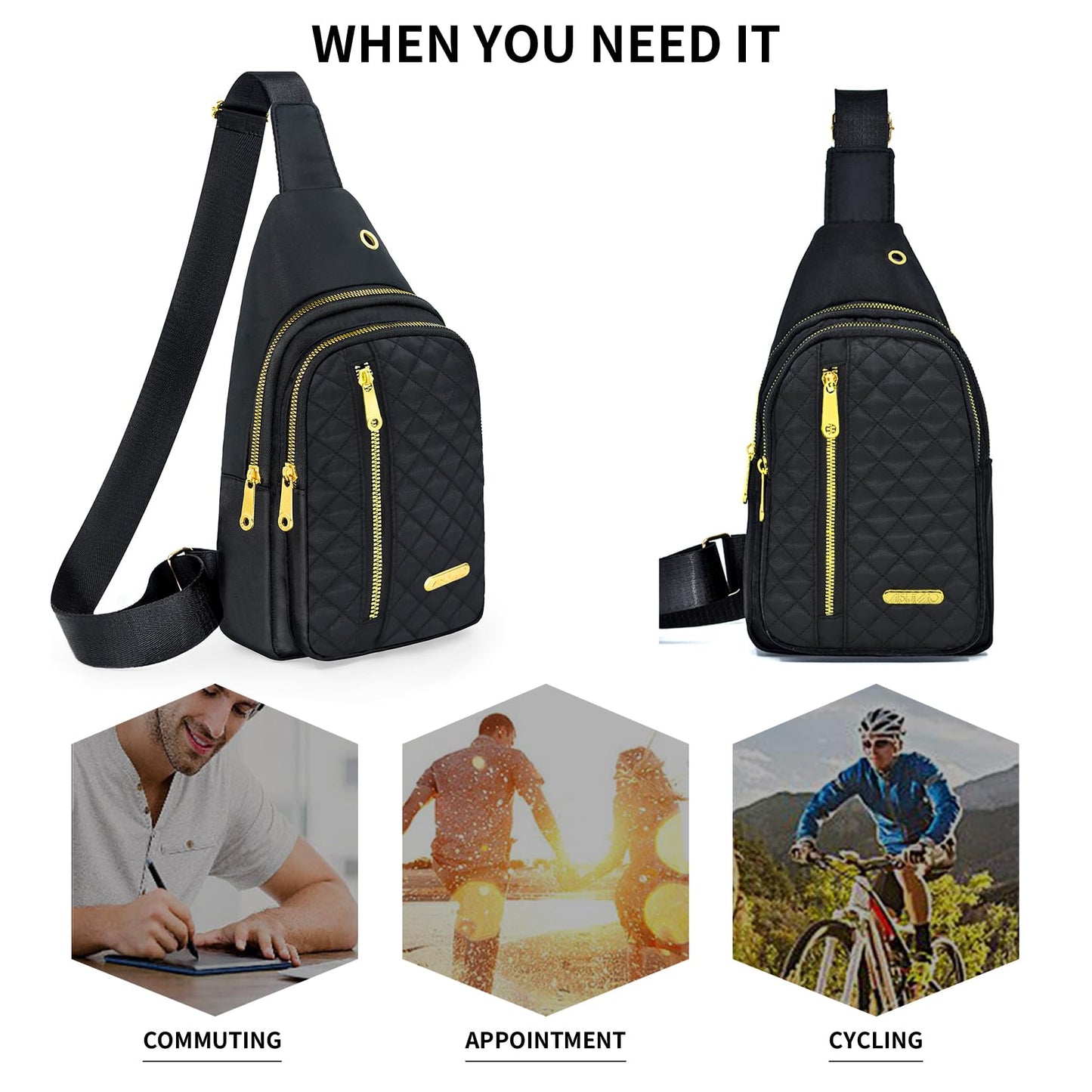 Small Sling Bag For Women Men Casual Crossbody Sling Backpack