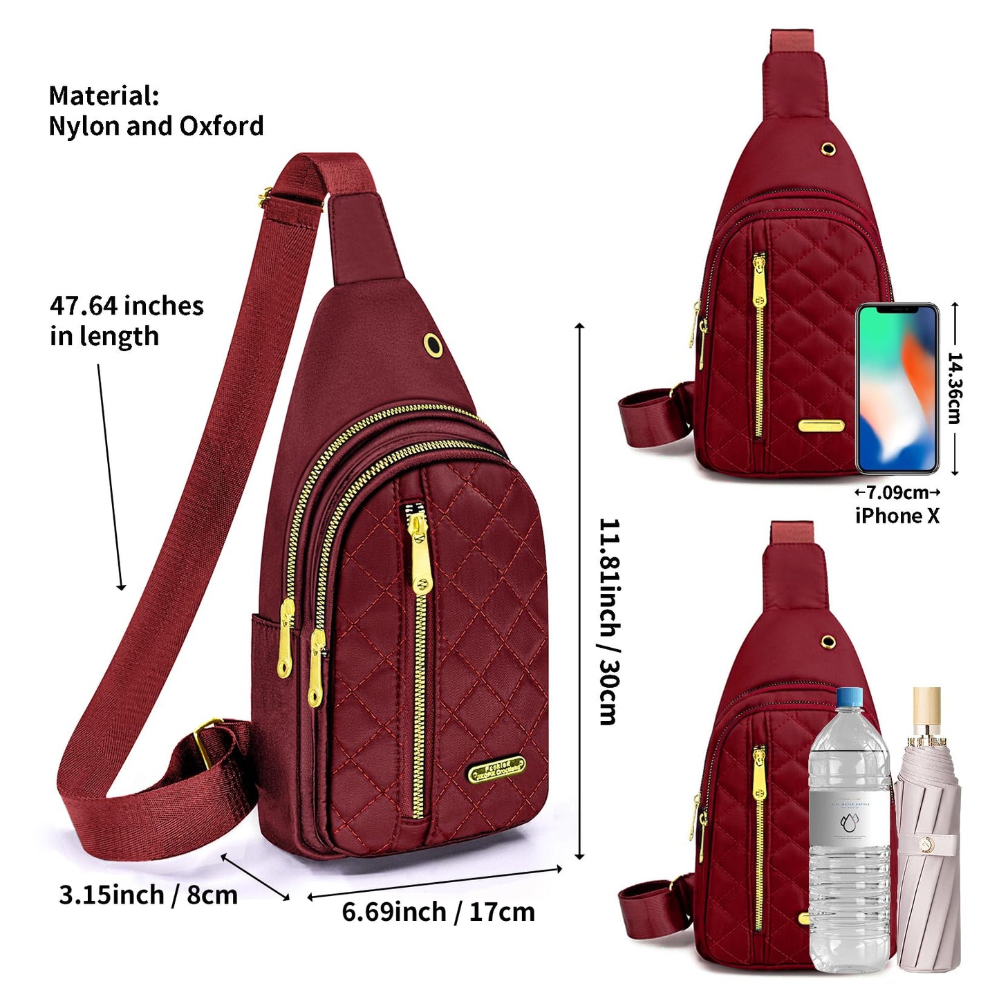 Small Sling Bag For Women Men Casual Crossbody Sling Backpack