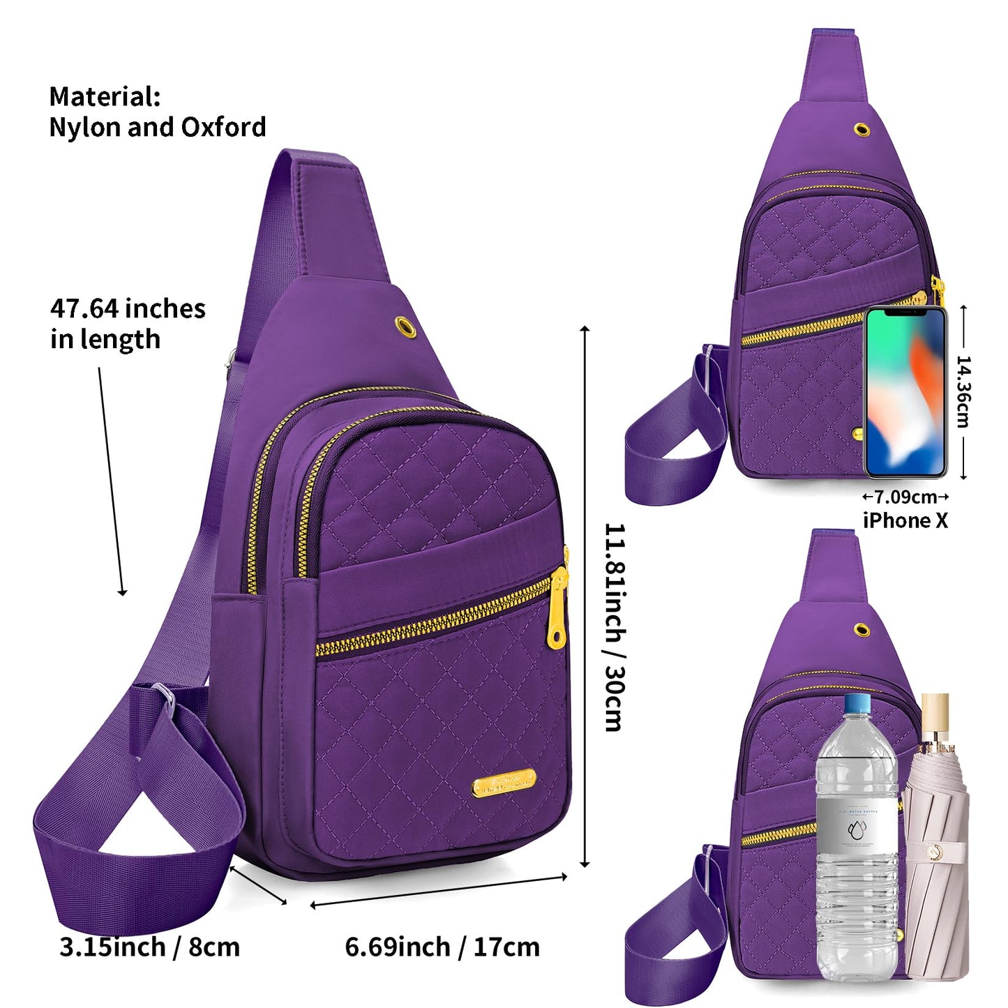 Small Sling Bag For Women Men Casual Crossbody Sling Backpack