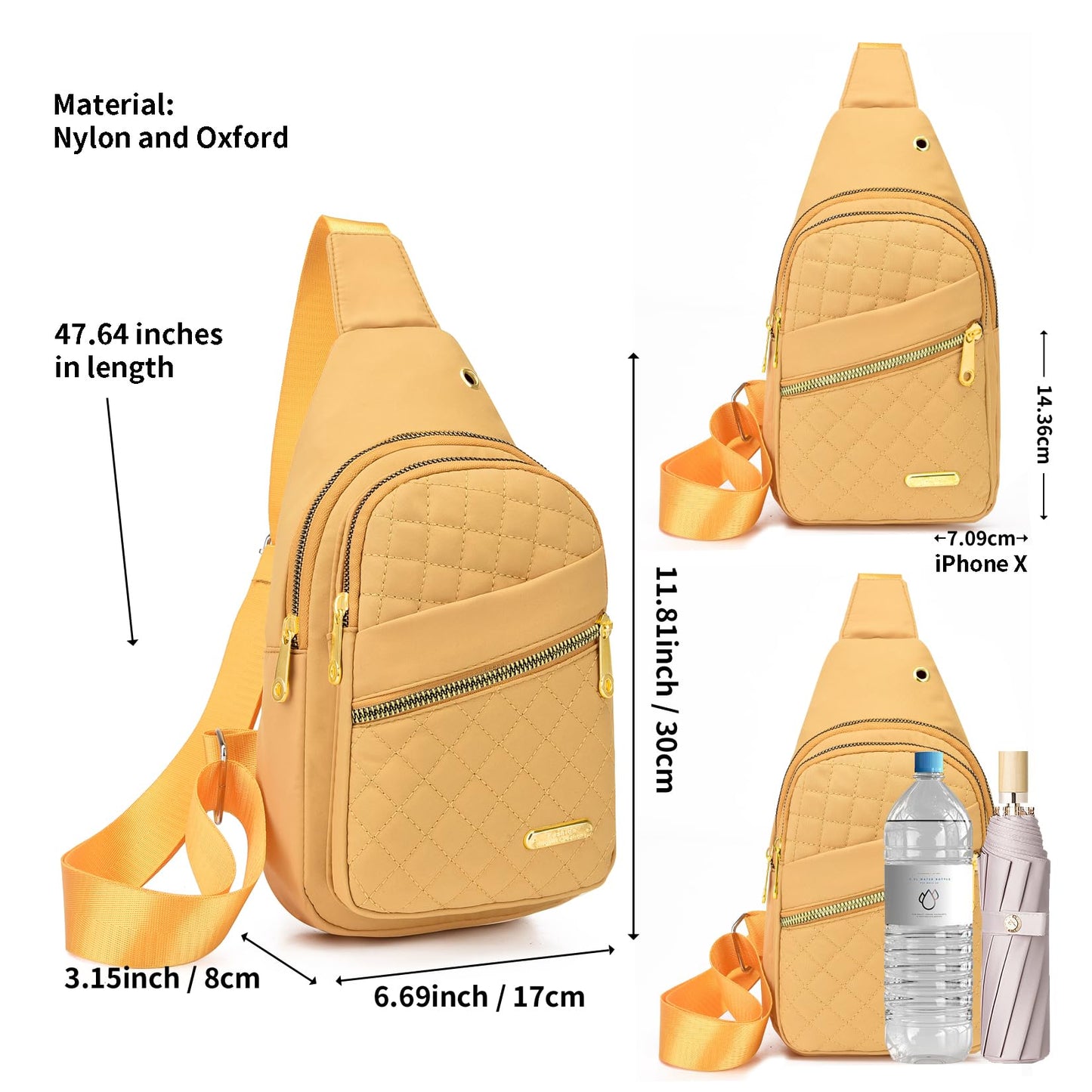 Small Sling Bag For Women Men Casual Crossbody Sling Backpack