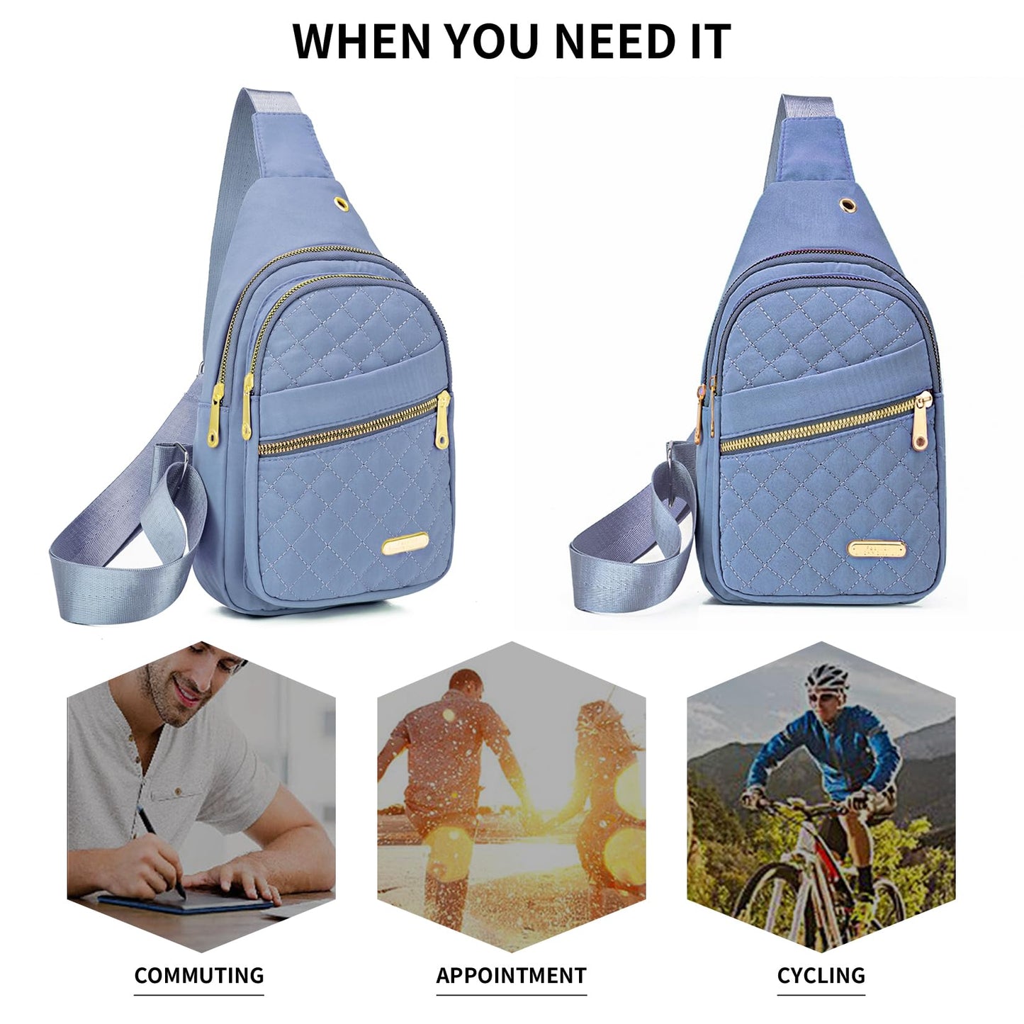 Small Sling Bag For Women Men Casual Crossbody Sling Backpack