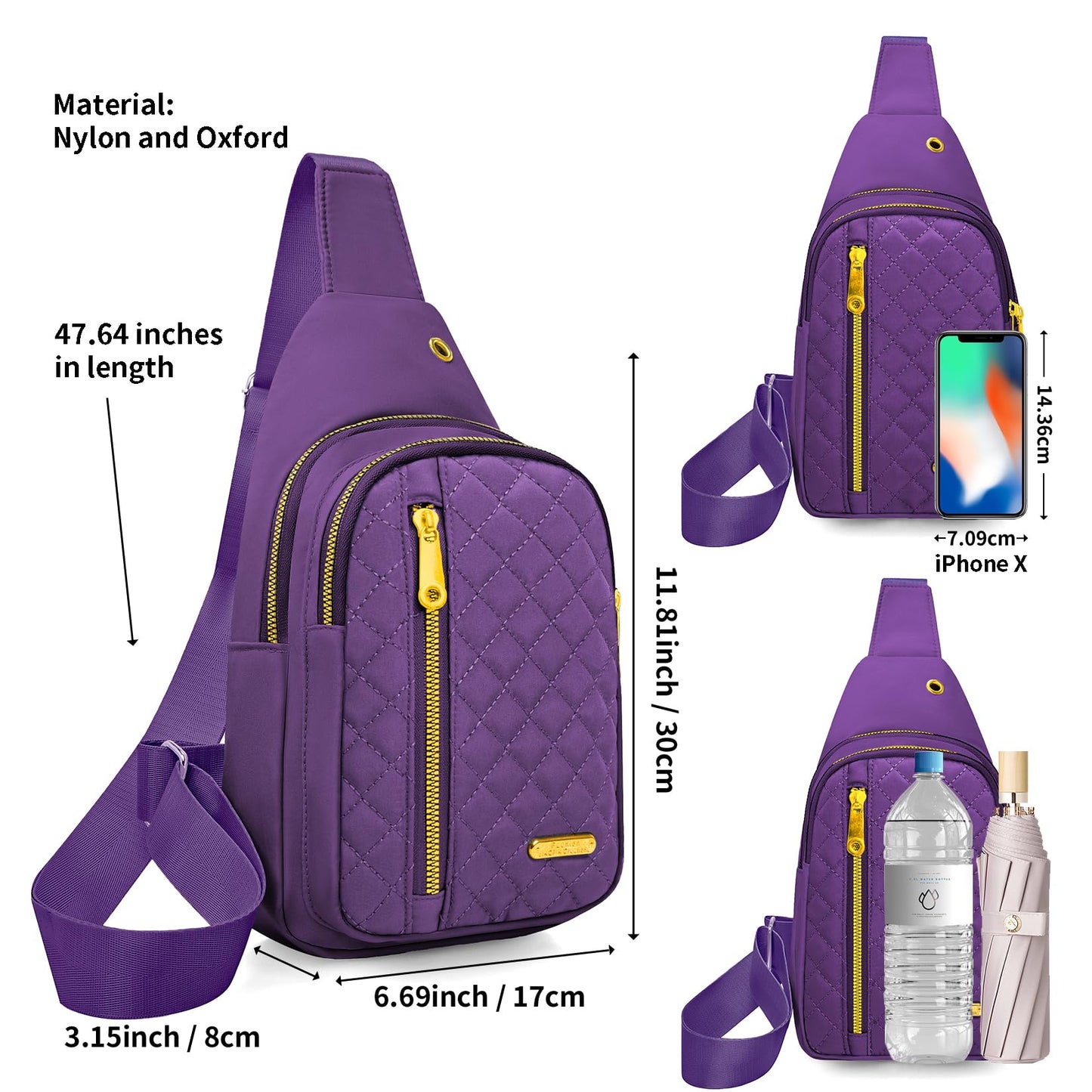 Small Sling Bag For Women Men Casual Crossbody Sling Backpack