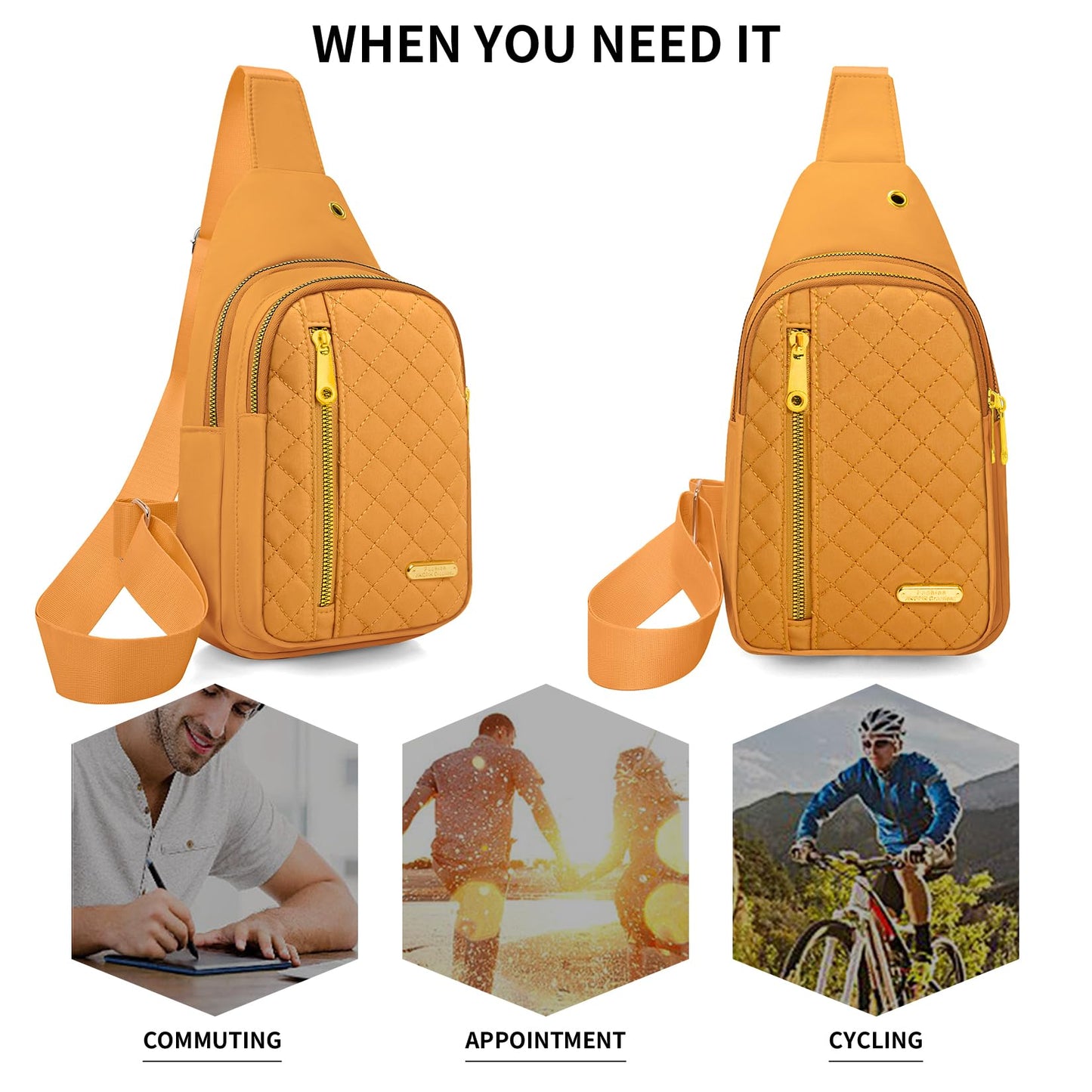 Small Sling Bag For Women Men Casual Crossbody Sling Backpack