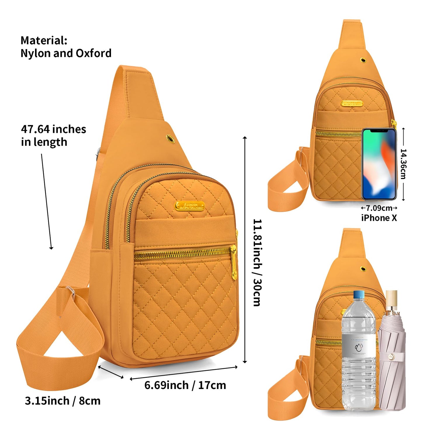 Small Sling Bag For Women Men Casual Crossbody Sling Backpack