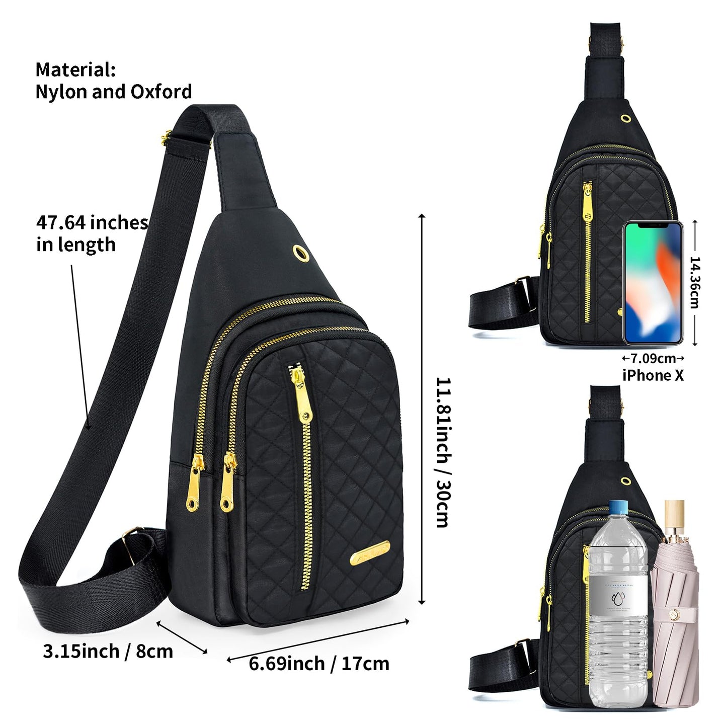 Small Sling Bag For Women Men Casual Crossbody Sling Backpack