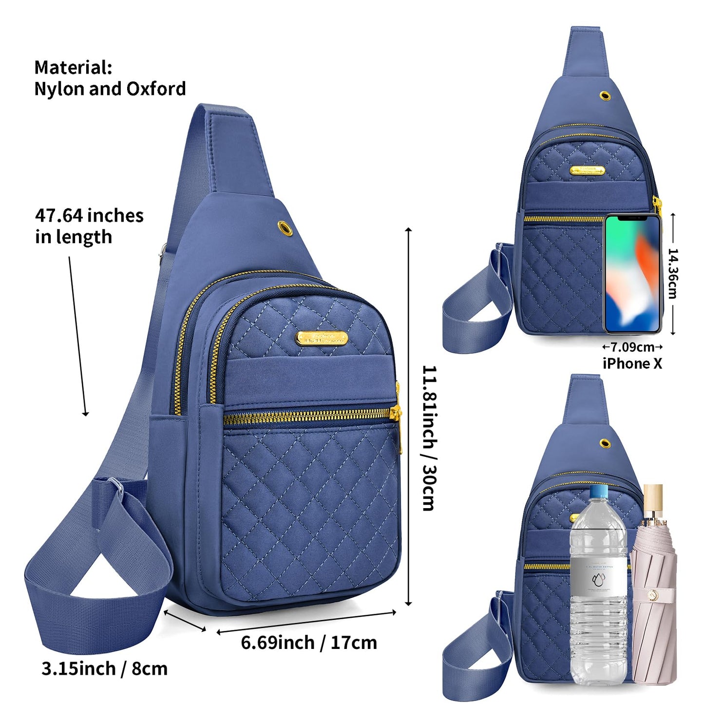 Small Sling Bag For Women Men Casual Crossbody Sling Backpack