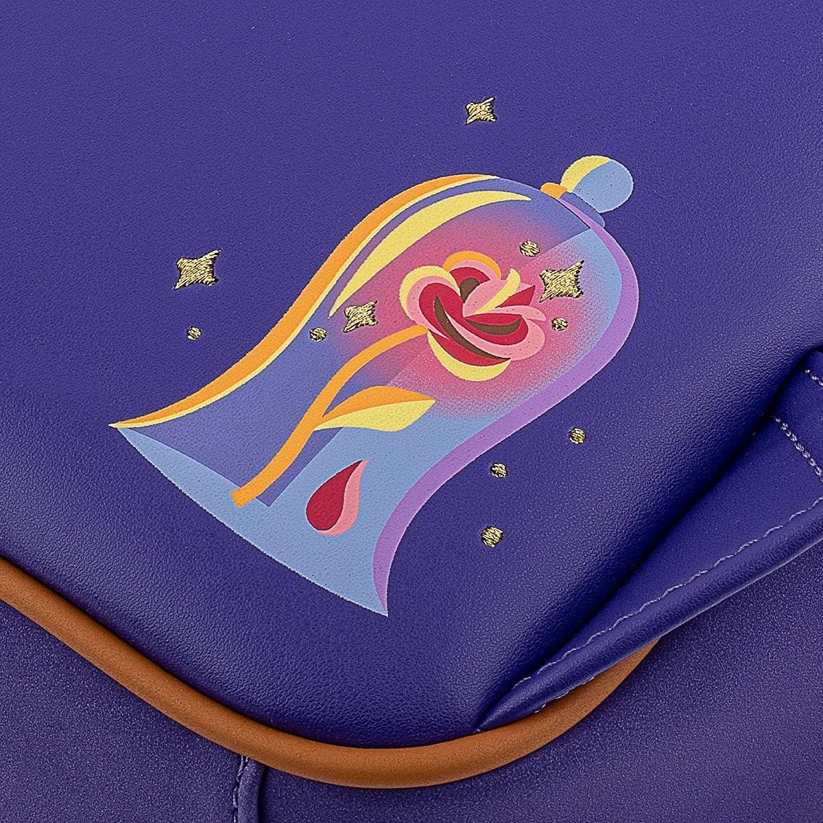 Loungefly Disney Beauty and the Beast Ballroom Scene Womens Double Strap Shoulder Bag Purse, One Size, Multi