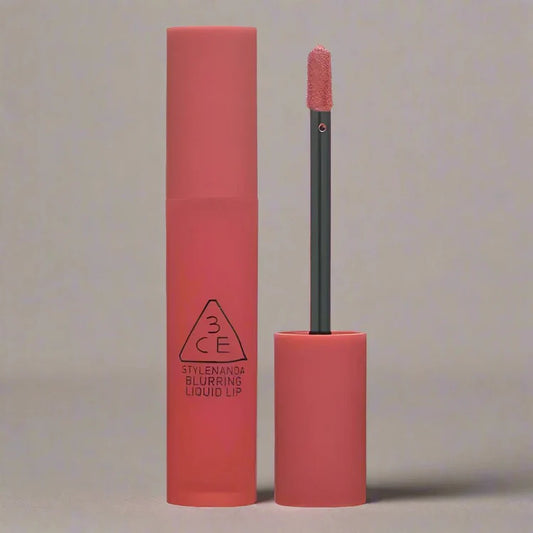 3CE Blurring Liquid Lip – Soft Matte Lipstick for Blurred, Smooth Lips with Long-Lasting Color